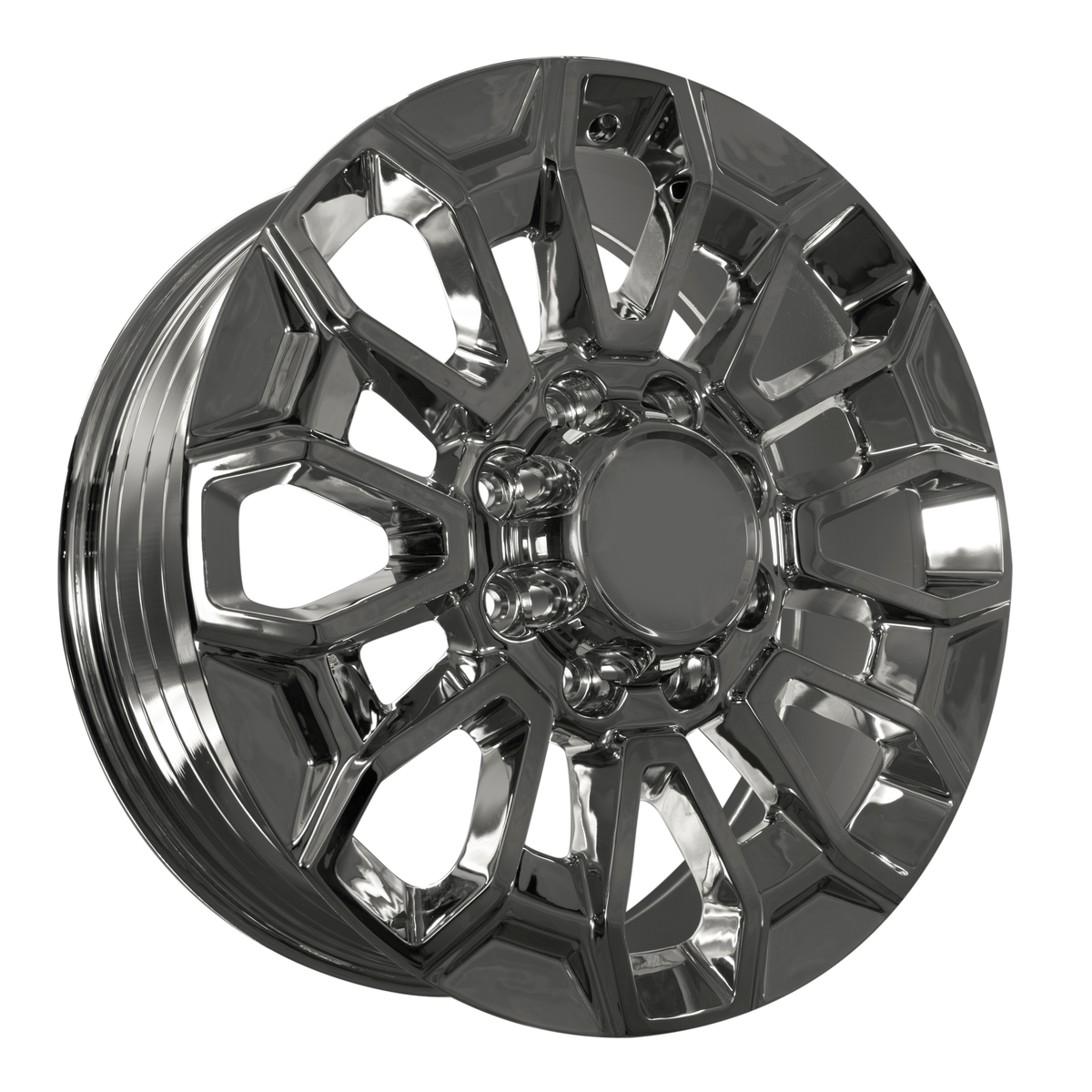 22X8.5 Gloss Black Wheels - Fits Rims 2500 3500 Silverado GMC Sierra HD