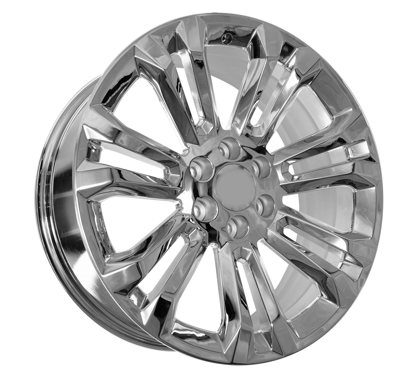 24x10 Chrome - Fits Chevrolete Silverado 1500, Tahoe, Suburban, Avalanche, Express Van 1500 GMC Sierra K1500, Safari, Savanna Van, Yukon, Denali Cadillac Escalade