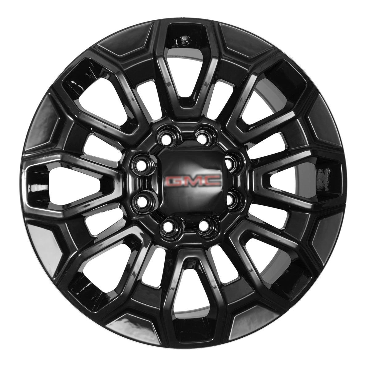 22X8.5 Gloss Black Wheels - Fits  Rims 2500 3500  Silverado GMC Sierra HD