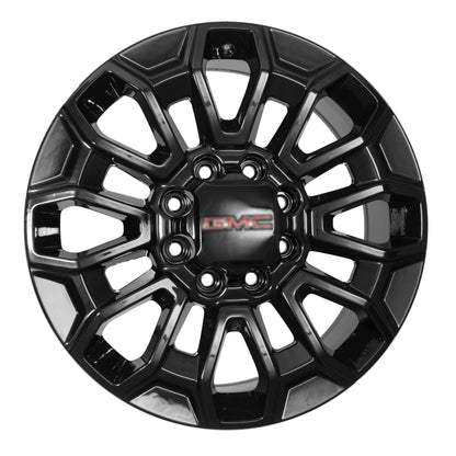 22X8.5 Gloss Black Wheels - Fits  Rims 2500 3500  Silverado GMC Sierra HD