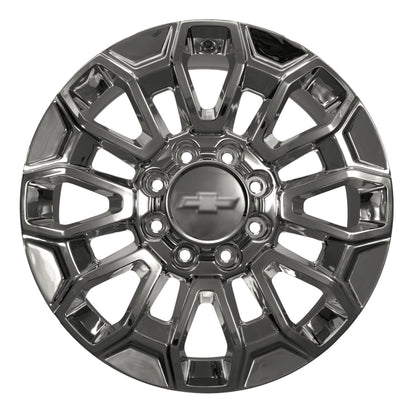 22X8.5 Gloss Black Wheels - Fits Chevrolet Rims 2500 3500  Silverado HD