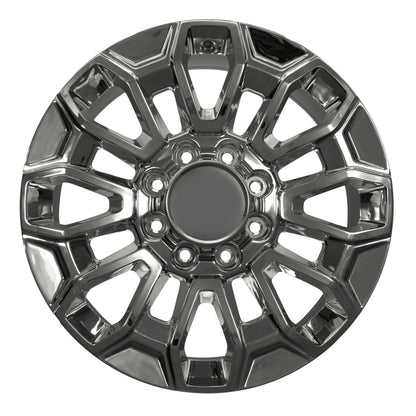 22X8.5 Gloss Black Wheels - Fits  Rims 2500 3500  Silverado GMC Sierra HD
