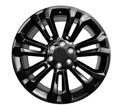 22x9.0 Chrome - Fits Chevrolete Silverado 1500,  Tahoe, Suburban, Avalanche, Express Van 1500 GMC Sierra K1500, Safari, Savanna Van, Yukon, Denali Cadillac Escalade