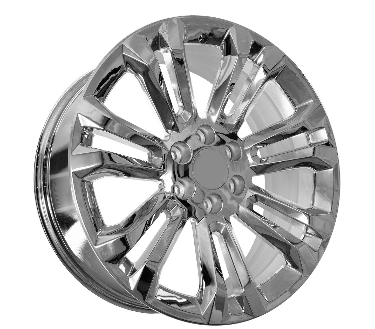 22x9.0 Chrome - Fits Chevrolete Silverado 1500,  Tahoe, Suburban, Avalanche, Express Van 1500 GMC Sierra K1500, Safari, Savanna Van, Yukon, Denali Cadillac Escalade