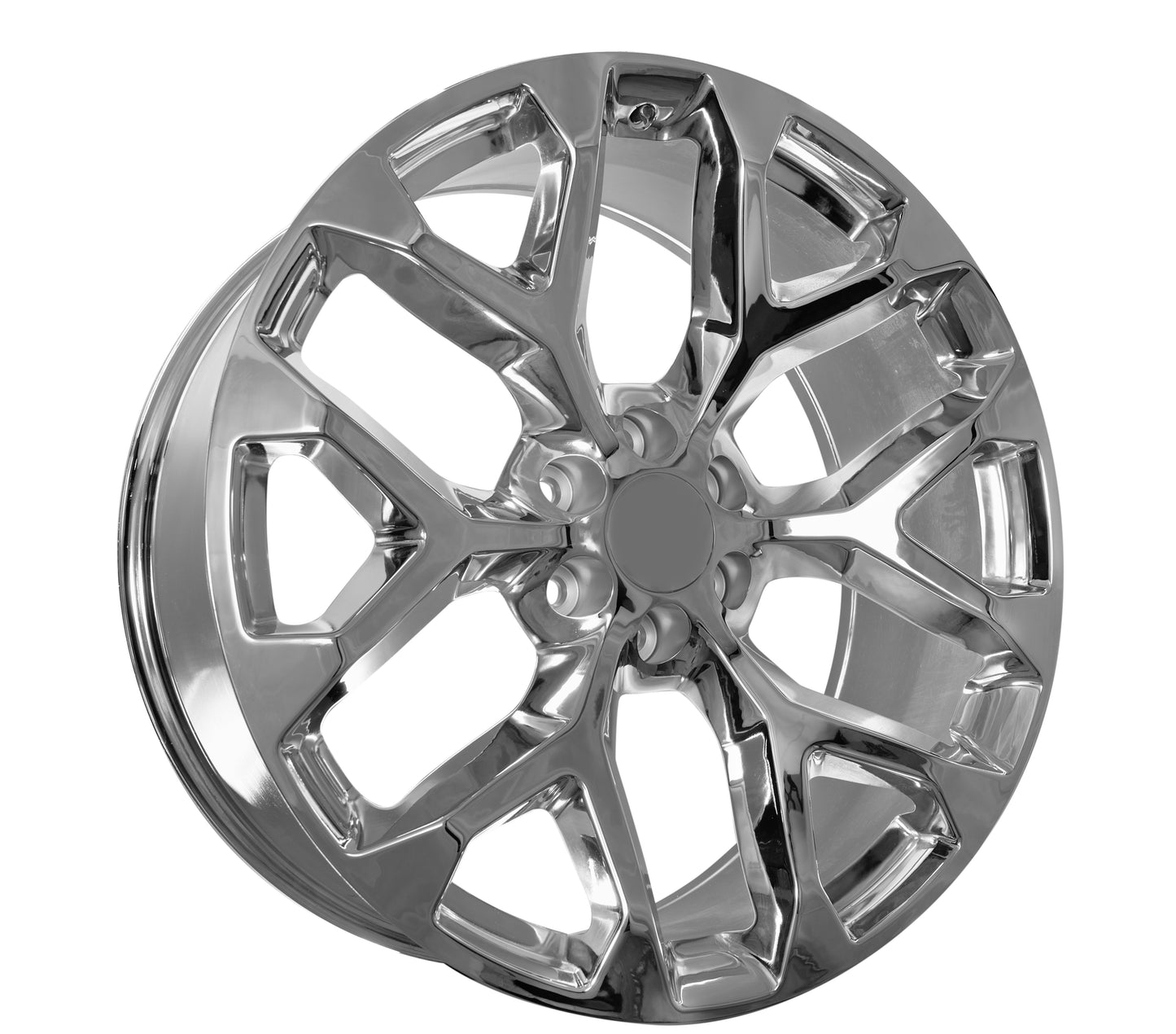 26x10 Chrome - Fits Chevrolete Silverado 1500,  Tahoe, Suburban, Avalanche, Express Van 1500 GMC Sierra K1500, Safari, Savanna Van, Yukon, Denali Cadillac Escalade
