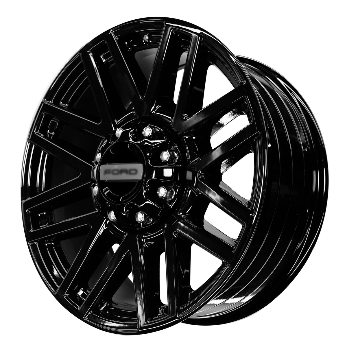22x9.0 Chrome/Gloss Black - Fits Ford F250 F350