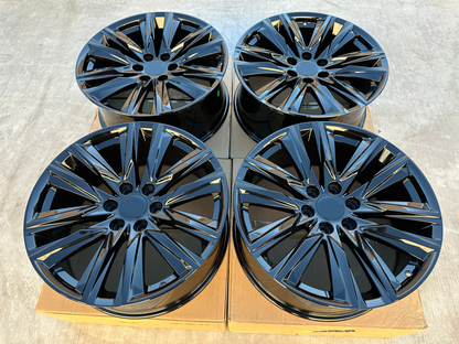 22X9.0 Gloss Black - Fits Chevrolete Silverado 1500,  Tahoe, Suburban, Avalanche, Express Van 1500 GMC Sierra K1500, Safari, Savanna Van, Yukon, Denali Cadillac Escalade