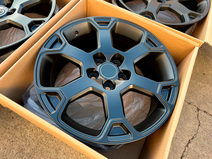 17X7.0 Matte Black Wheels - Fits Toyota C-HR, Venza, Avalon, Prius V, Sienna, Camry, Highlander, RAV4