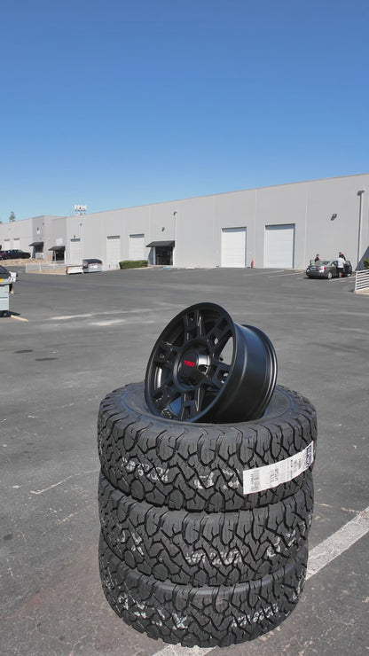 17X8.0 Matte Black Pro Wheels - Fits Toyota TRD Tacoma, 4Runner, FJ Cruiser, Sequoia, Tundra, Lexus GX460/GX470