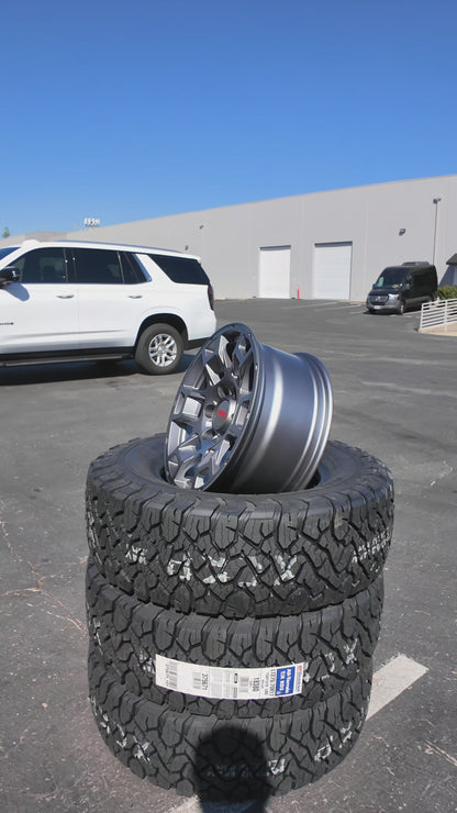 17X8.0 Matte Black Pro Wheels - Fits Toyota TRD Tacoma, 4Runner, FJ Cruiser, Sequoia, Tundra, Lexus GX460/GX470