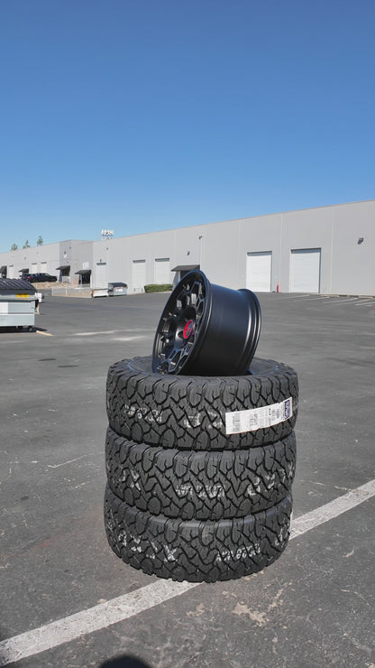 17X8.0 Matte Black Pro Wheels - Fits Toyota TRD Tacoma, 4Runner, FJ Cruiser, Sequoia, Tundra, Lexus GX460/GX470